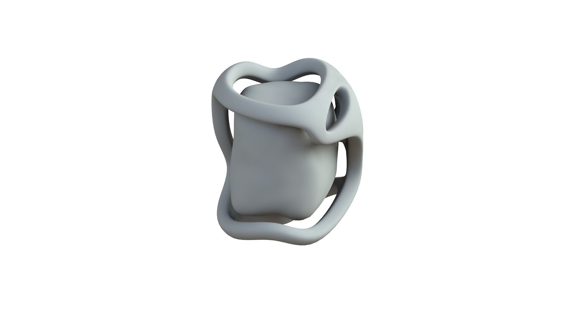 SciFi Shape Object Low Poly Low-poly 3D model_6