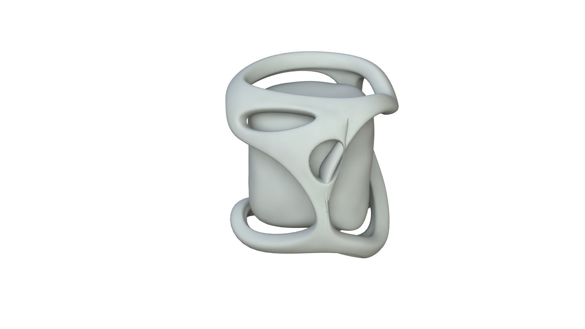 SciFi Shape Object Low Poly Low-poly 3D model_2