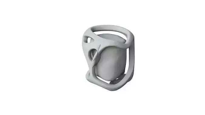 SciFi Shape Object Low Poly Low-poly 3D model