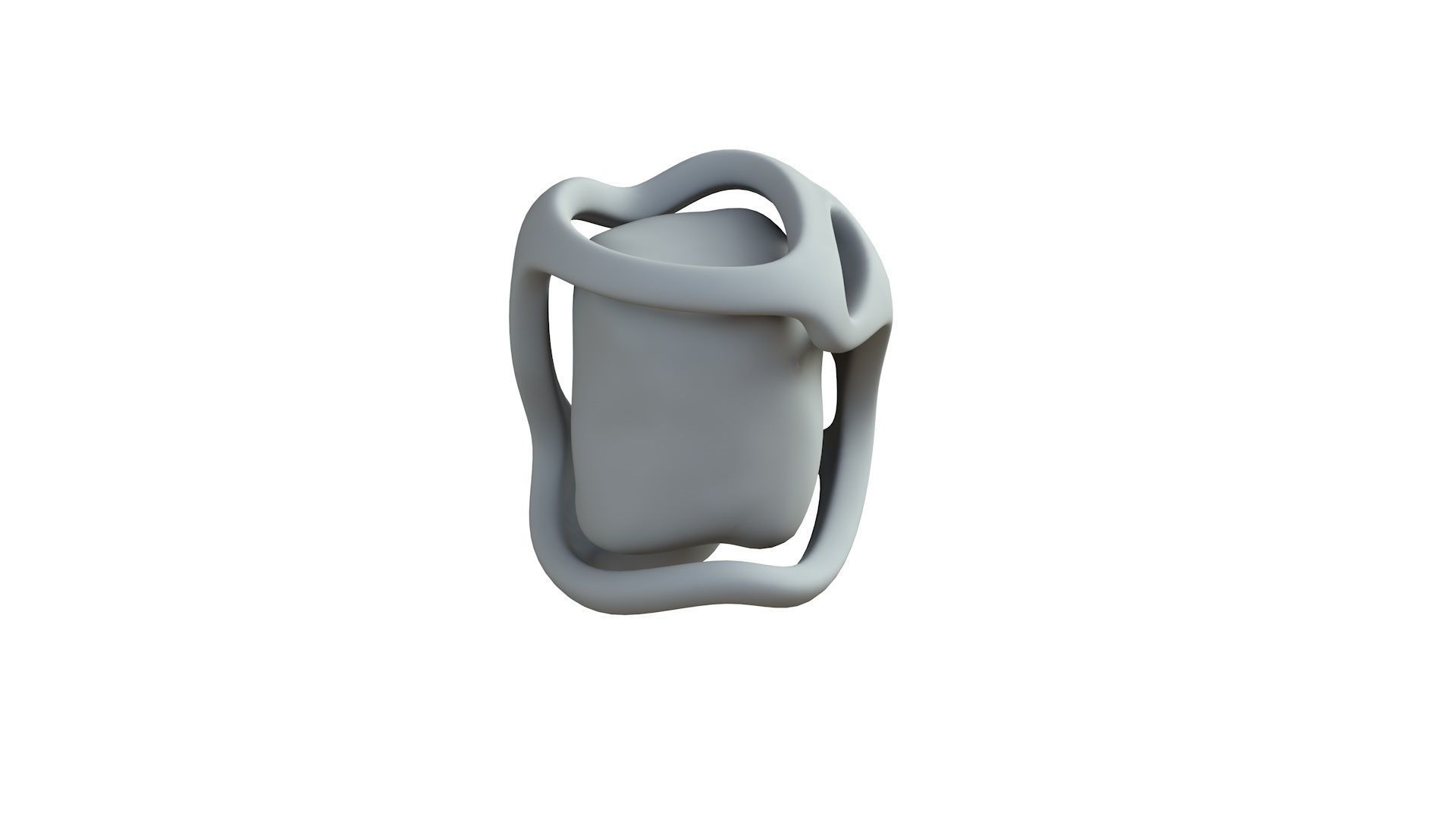 SciFi Shape Object Low Poly Low-poly 3D model_7