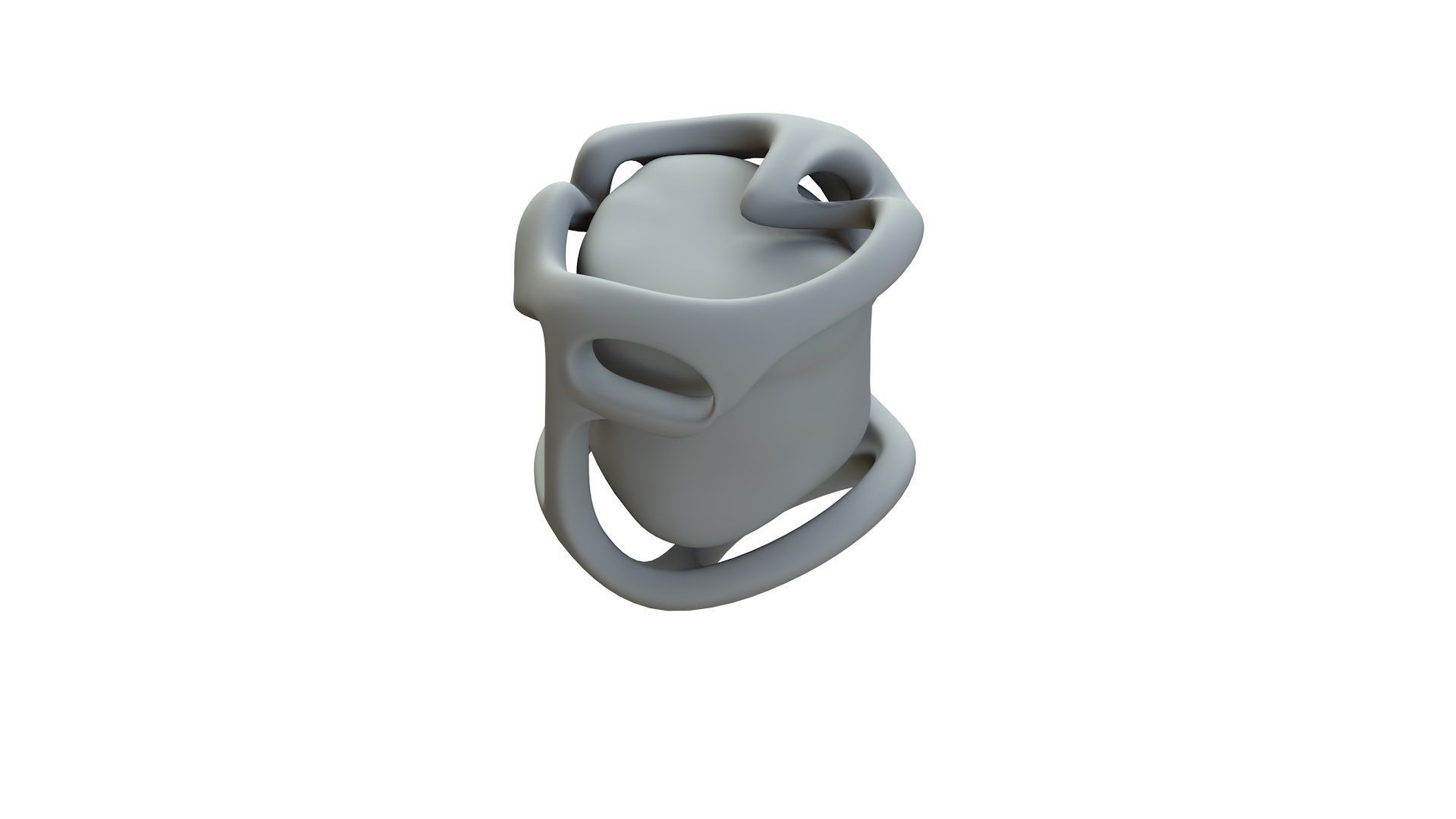 SciFi Shape Object Low Poly Low-poly 3D model_14