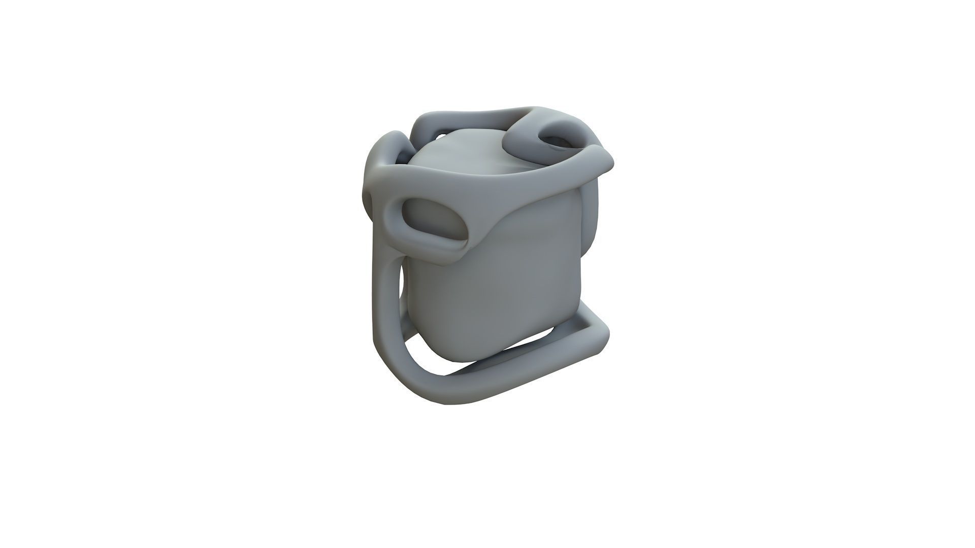 SciFi Shape Object Low Poly Low-poly 3D model_12