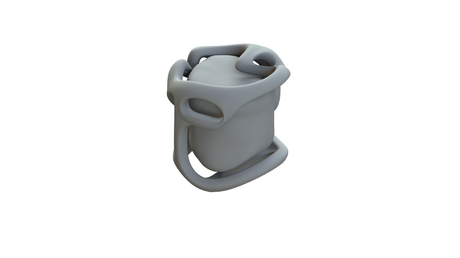 SciFi Shape Object Low Poly Low-poly 3D model_13