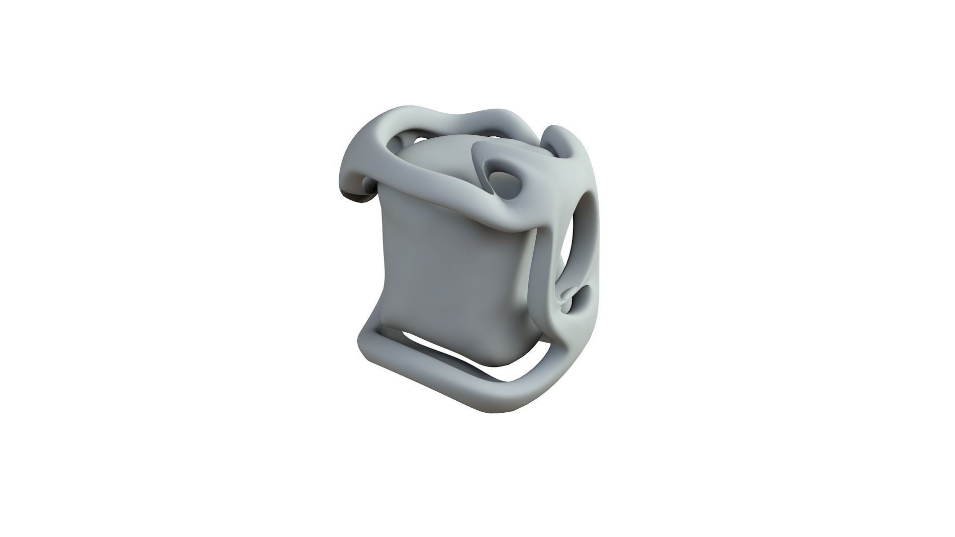 SciFi Shape Object Low Poly Low-poly 3D model_6