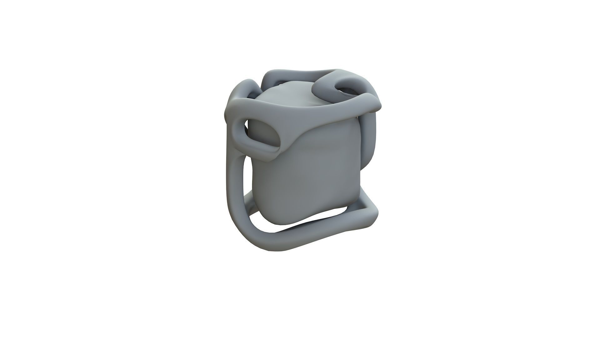 SciFi Shape Object Low Poly Low-poly 3D model_11