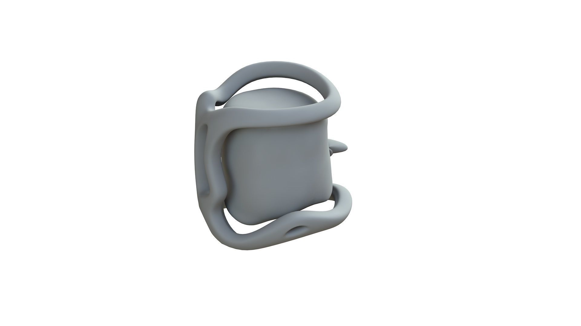 SciFi Shape Object Low Poly Low-poly 3D model_9