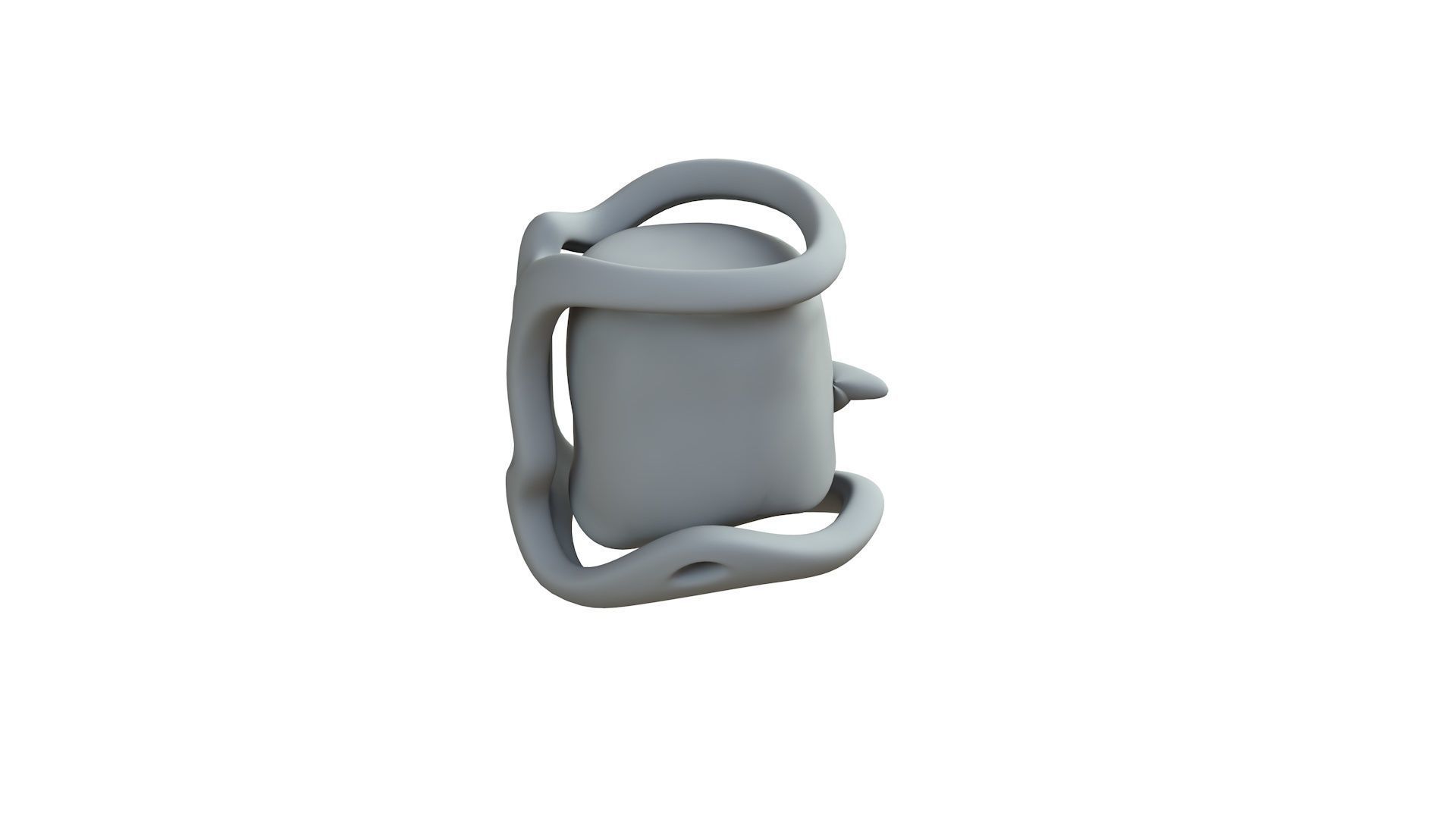 SciFi Shape Object Low Poly Low-poly 3D model_8