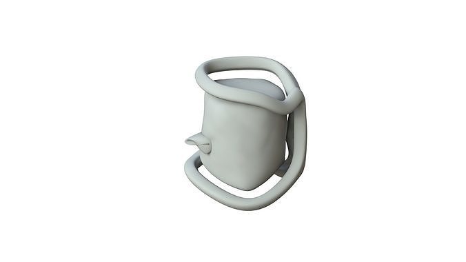 SciFi Shape Object Low Poly Low-poly 3D model