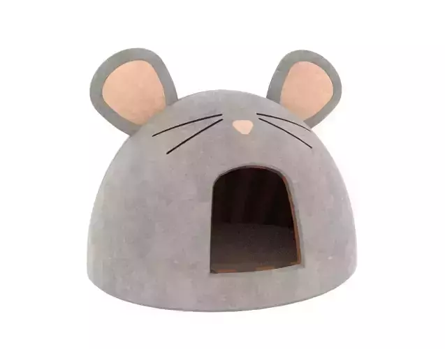 Mouse Meow Hut Cat Hut Cat Tent Gray