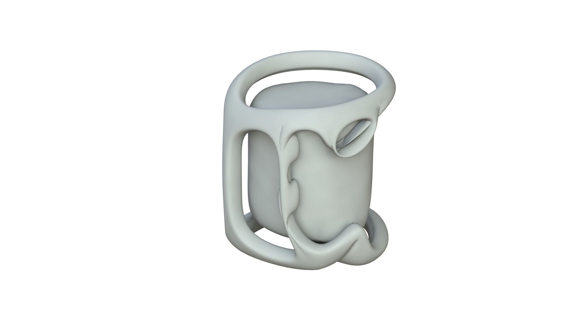 SciFi Shape Object Low Poly Low-poly 3D model_2