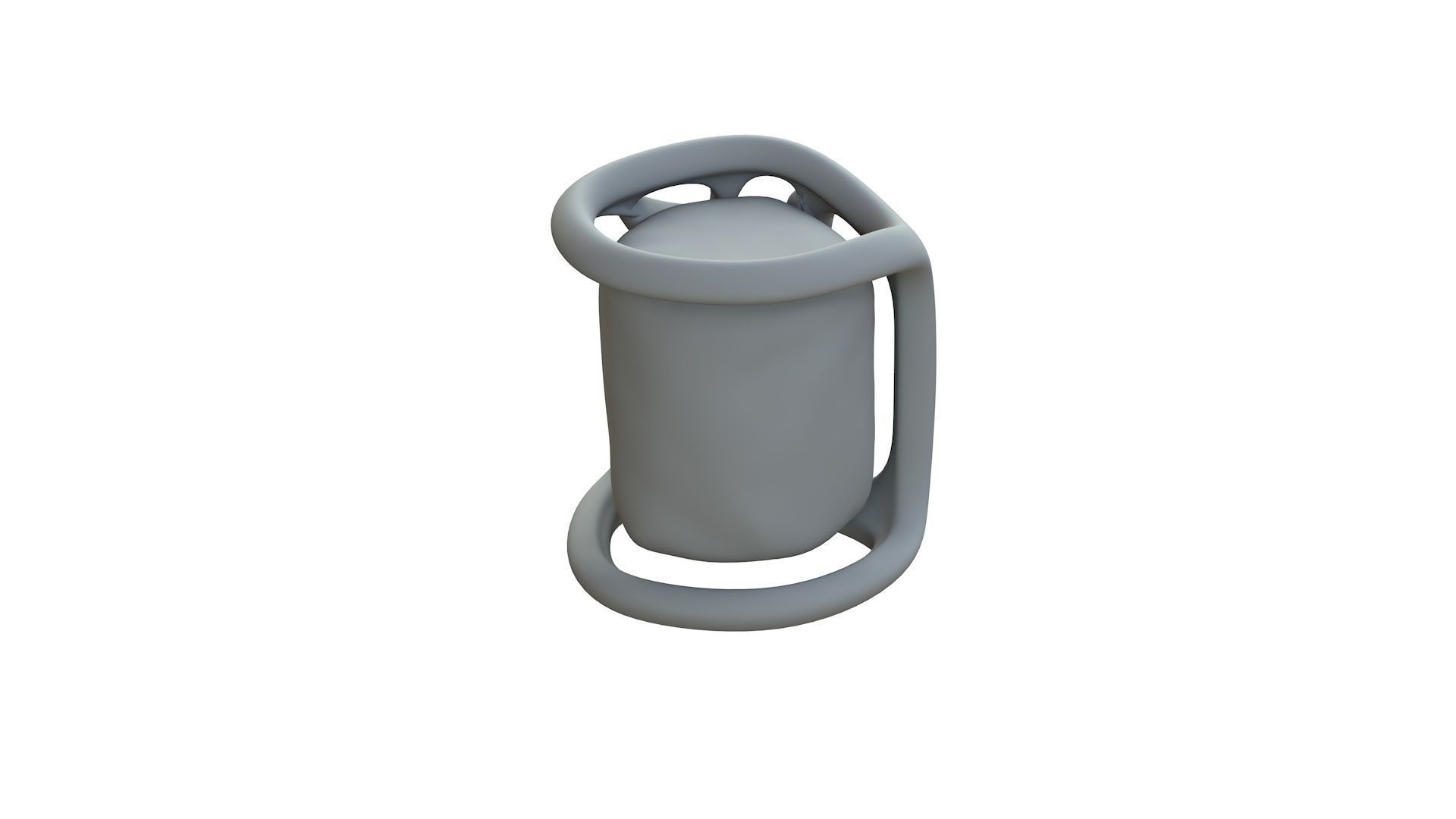 SciFi Shape Object Low Poly Low-poly 3D model_11