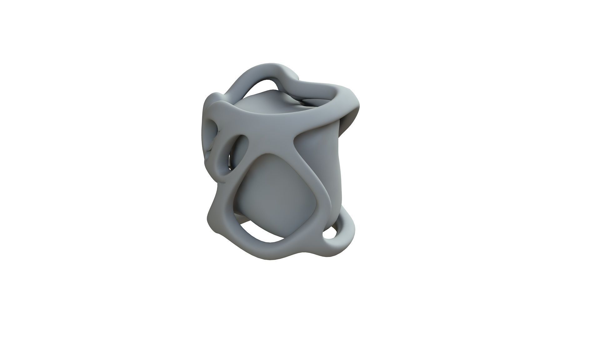 SciFi Shape Object Low Poly Low-poly 3D model_9