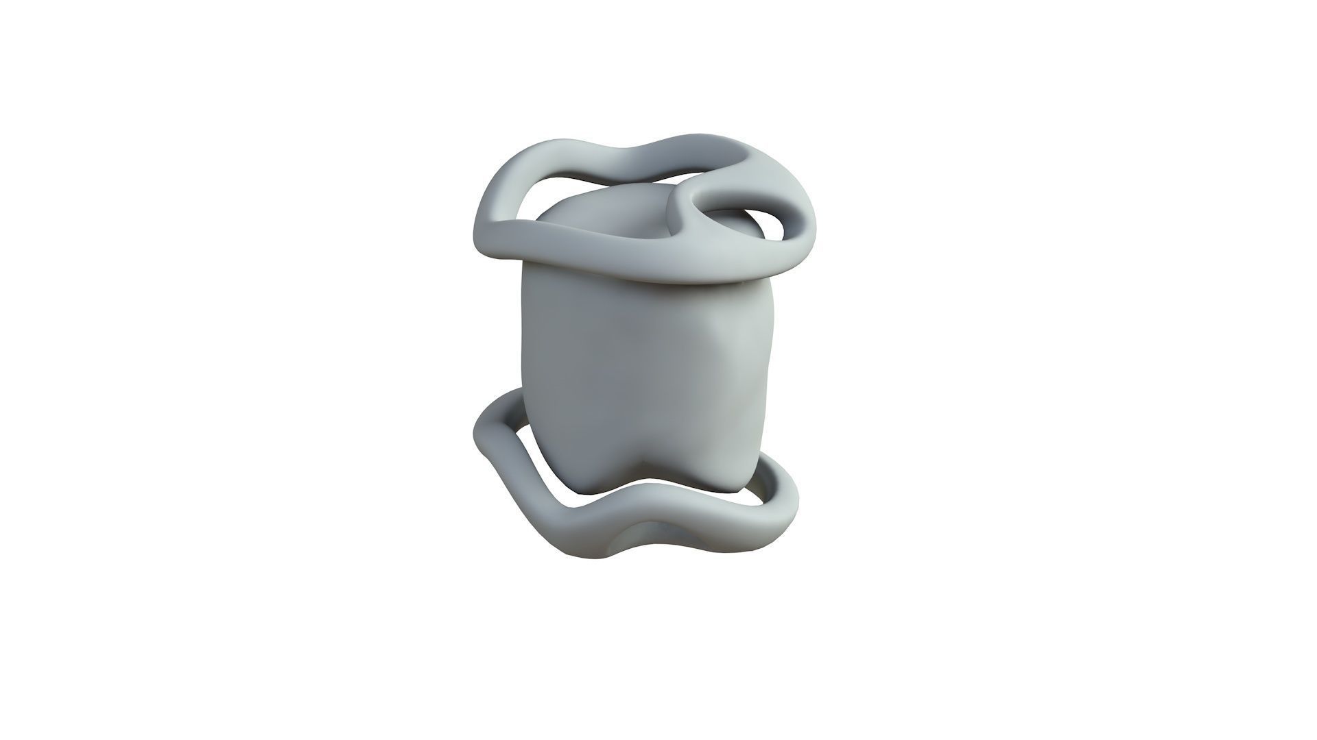 SciFi Shape Object Low Poly Low-poly 3D model_6