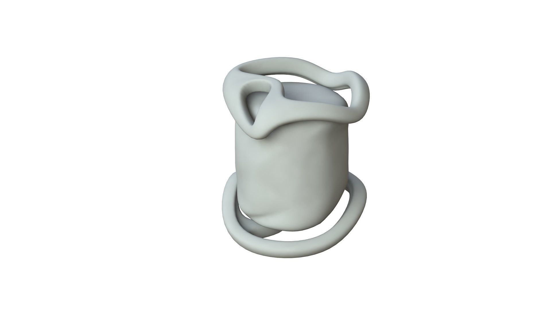 SciFi Shape Object Low Poly Low-poly 3D model_1