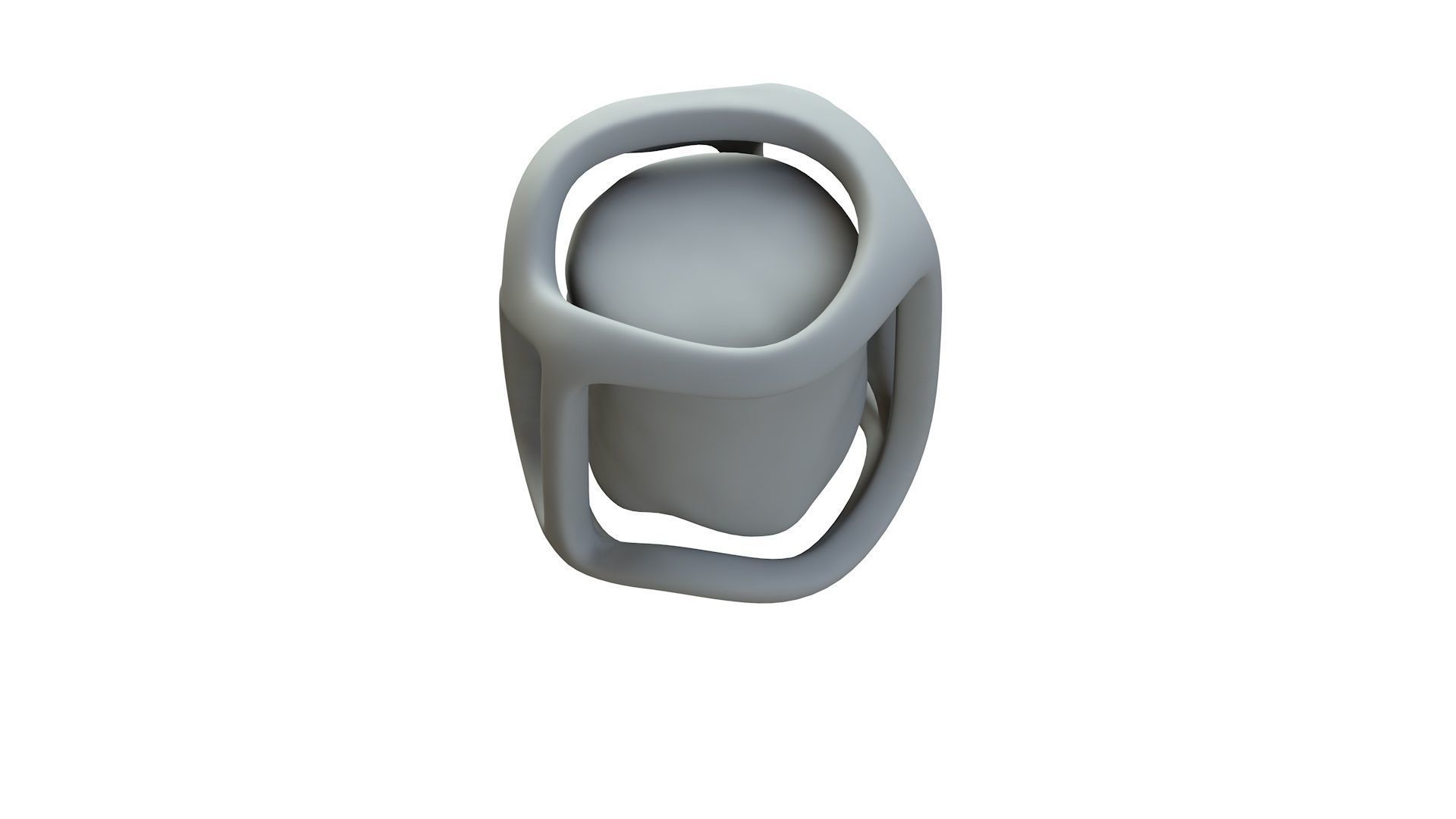 SciFi Shape Object Low Poly Low-poly 3D model_17