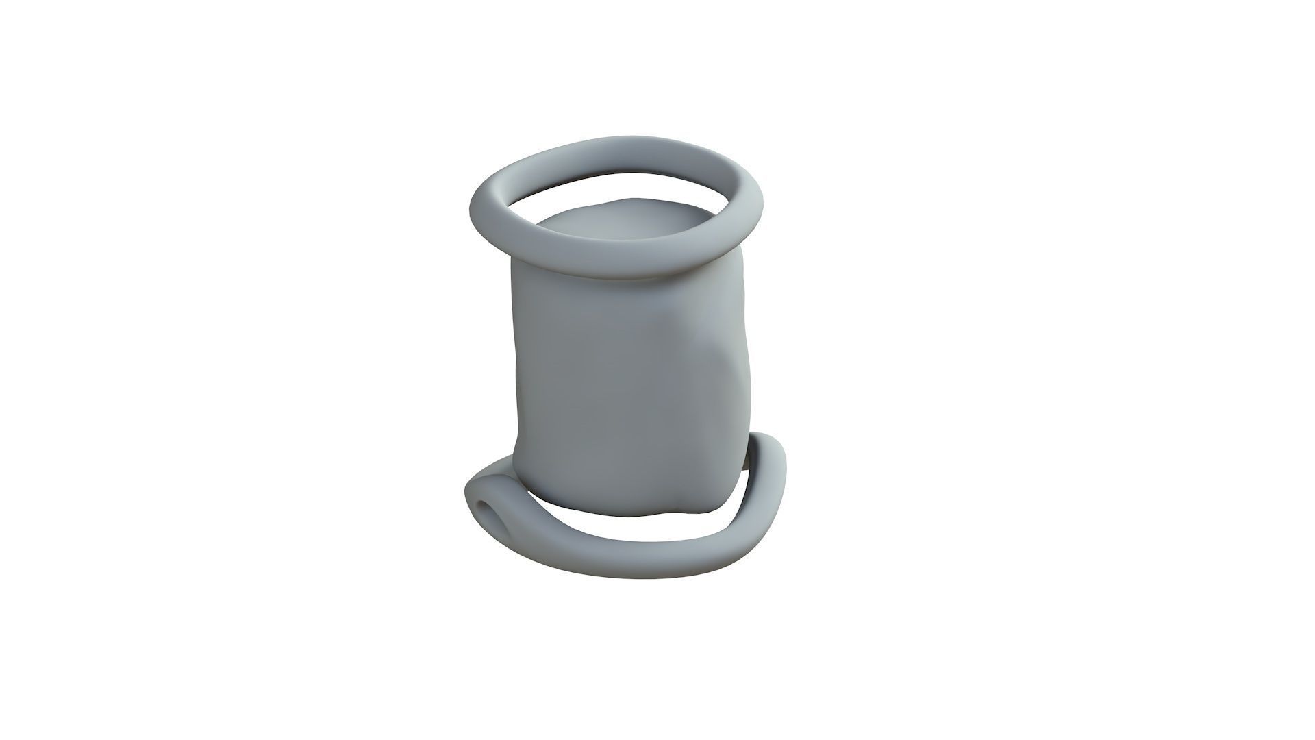 SciFi Shape Object Low Poly Low-poly 3D model_8