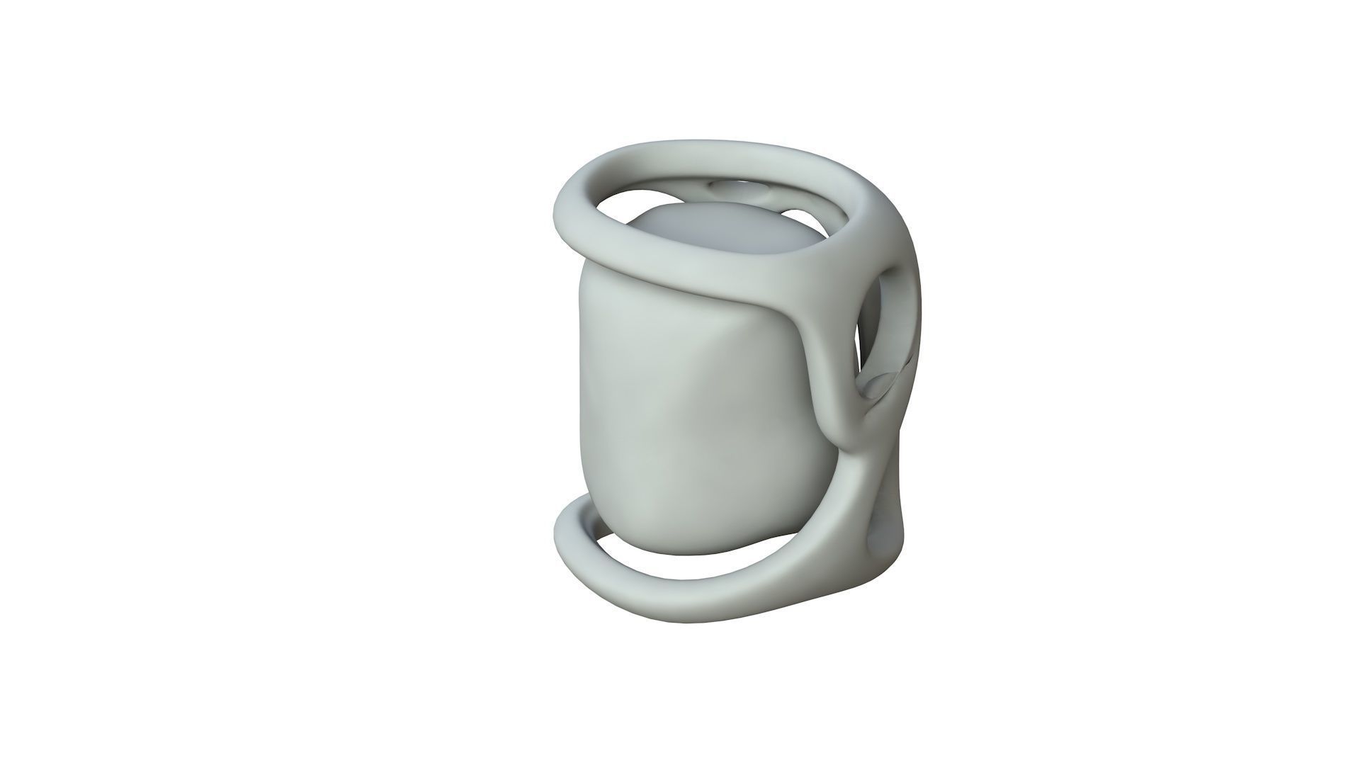 SciFi Shape Object Low Poly Low-poly 3D model_1