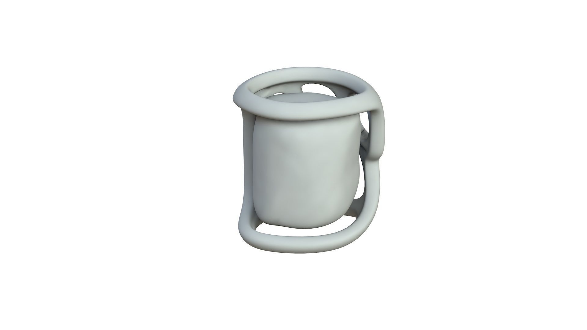 SciFi Shape Object Low Poly Low-poly 3D model_3