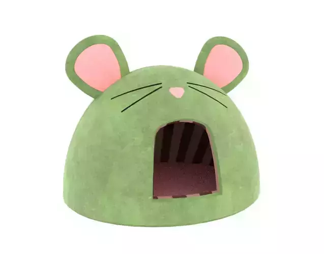 Mouse Meow Hut Cat Hut Cat Tent Green