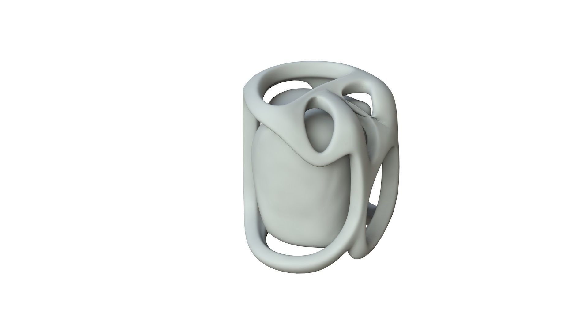 SciFi Shape Object Low Poly Low-poly 3D model_1