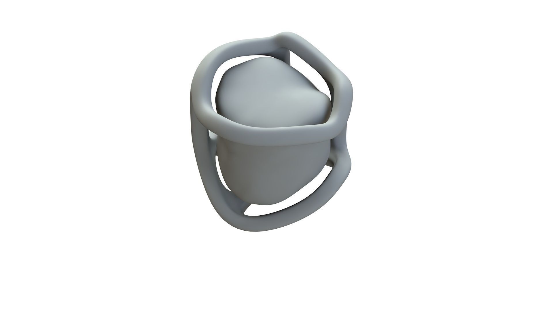 SciFi Shape Object Low Poly Low-poly 3D model_15