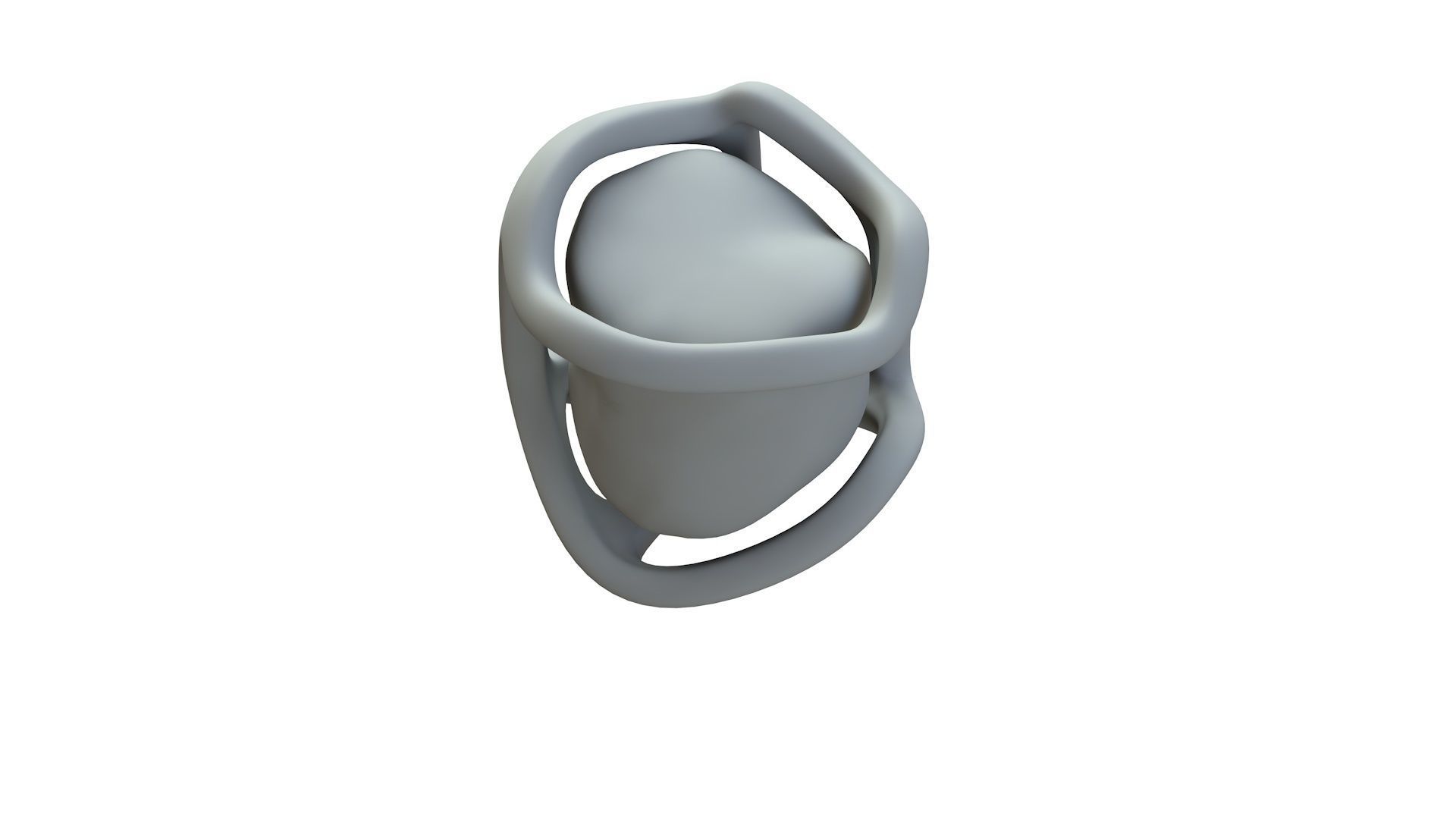 SciFi Shape Object Low Poly Low-poly 3D model_16