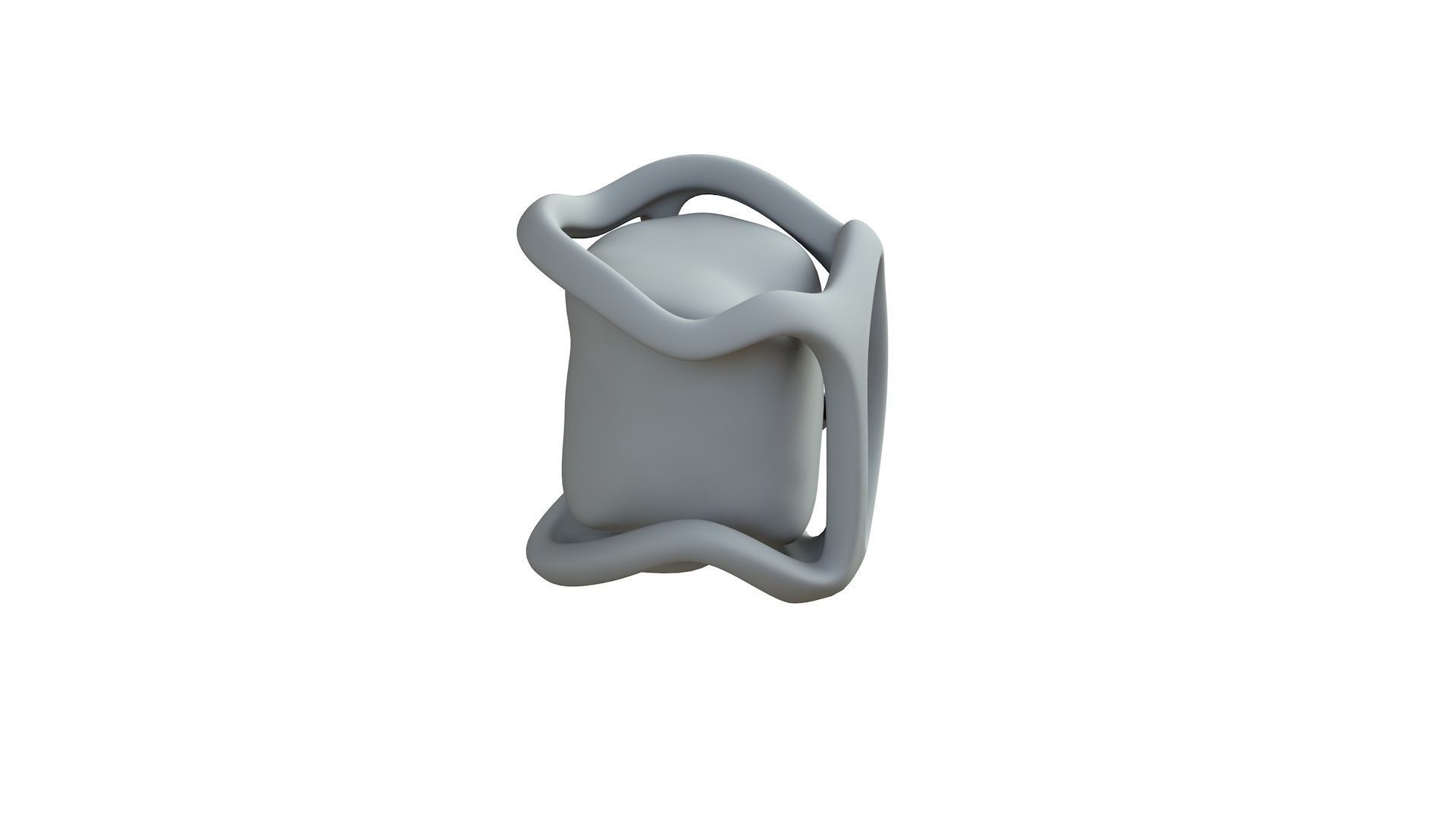SciFi Shape Object Low Poly Low-poly 3D model_8