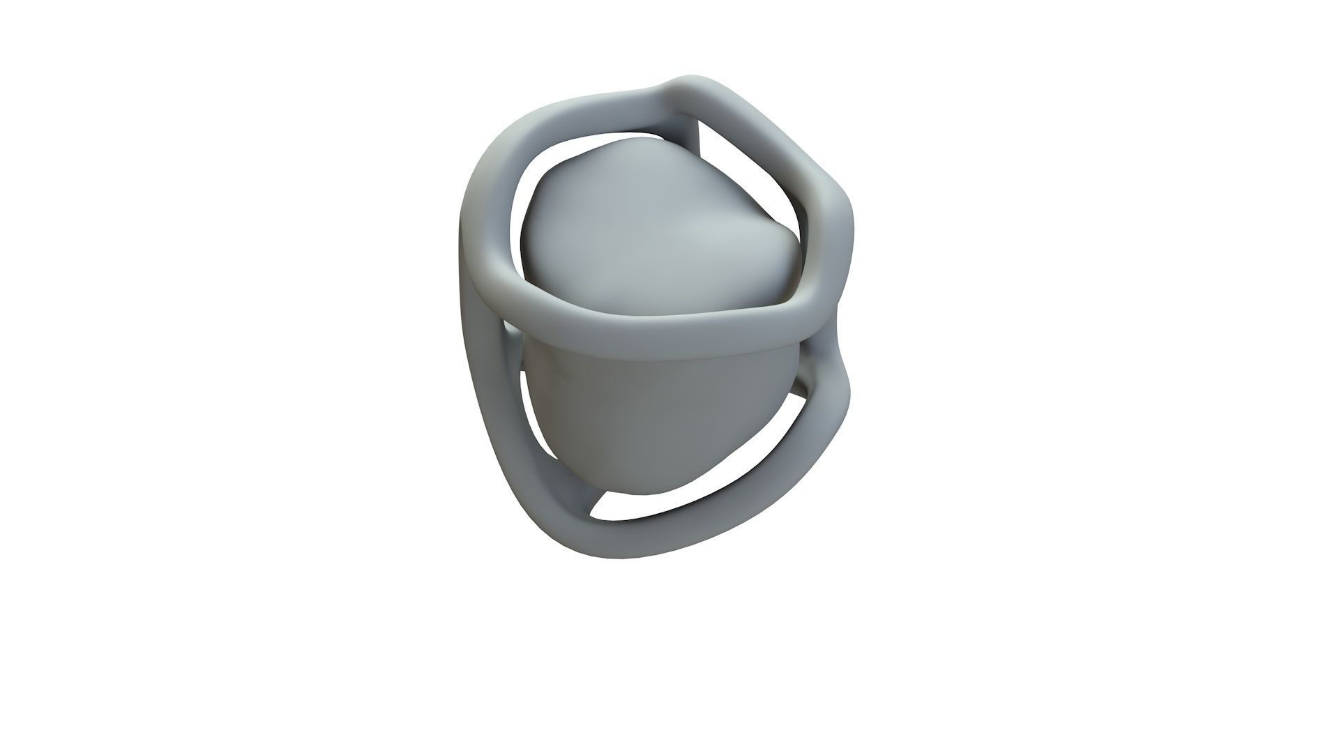 SciFi Shape Object Low Poly Low-poly 3D model_17