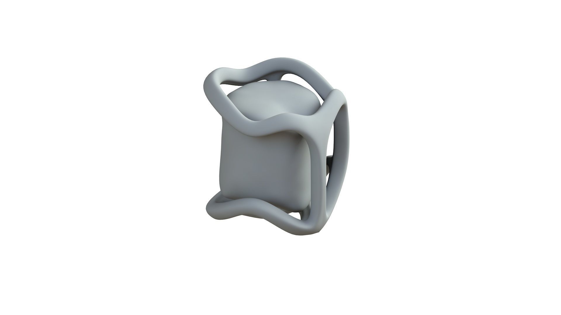 SciFi Shape Object Low Poly Low-poly 3D model_7