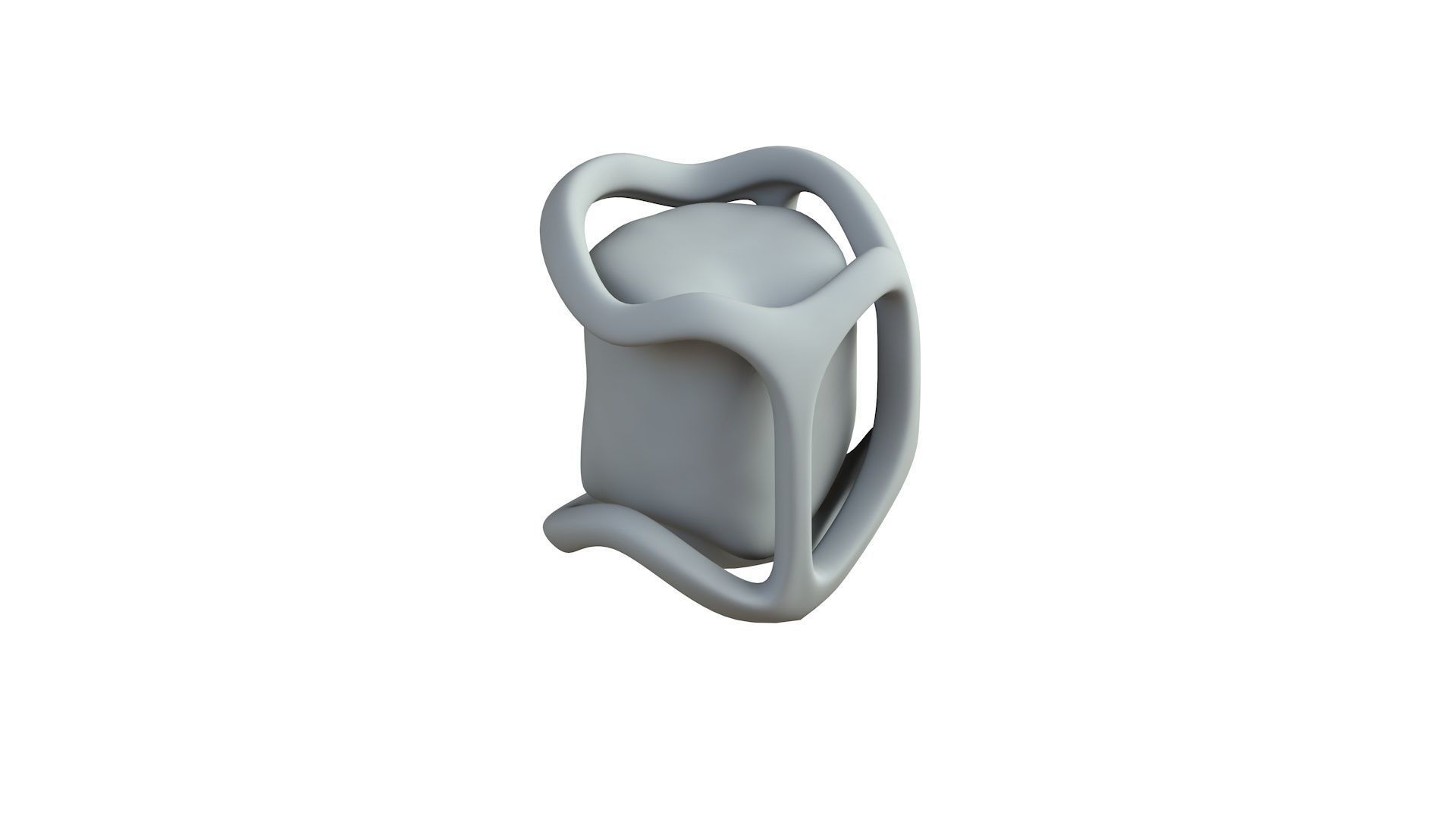 SciFi Shape Object Low Poly Low-poly 3D model_6