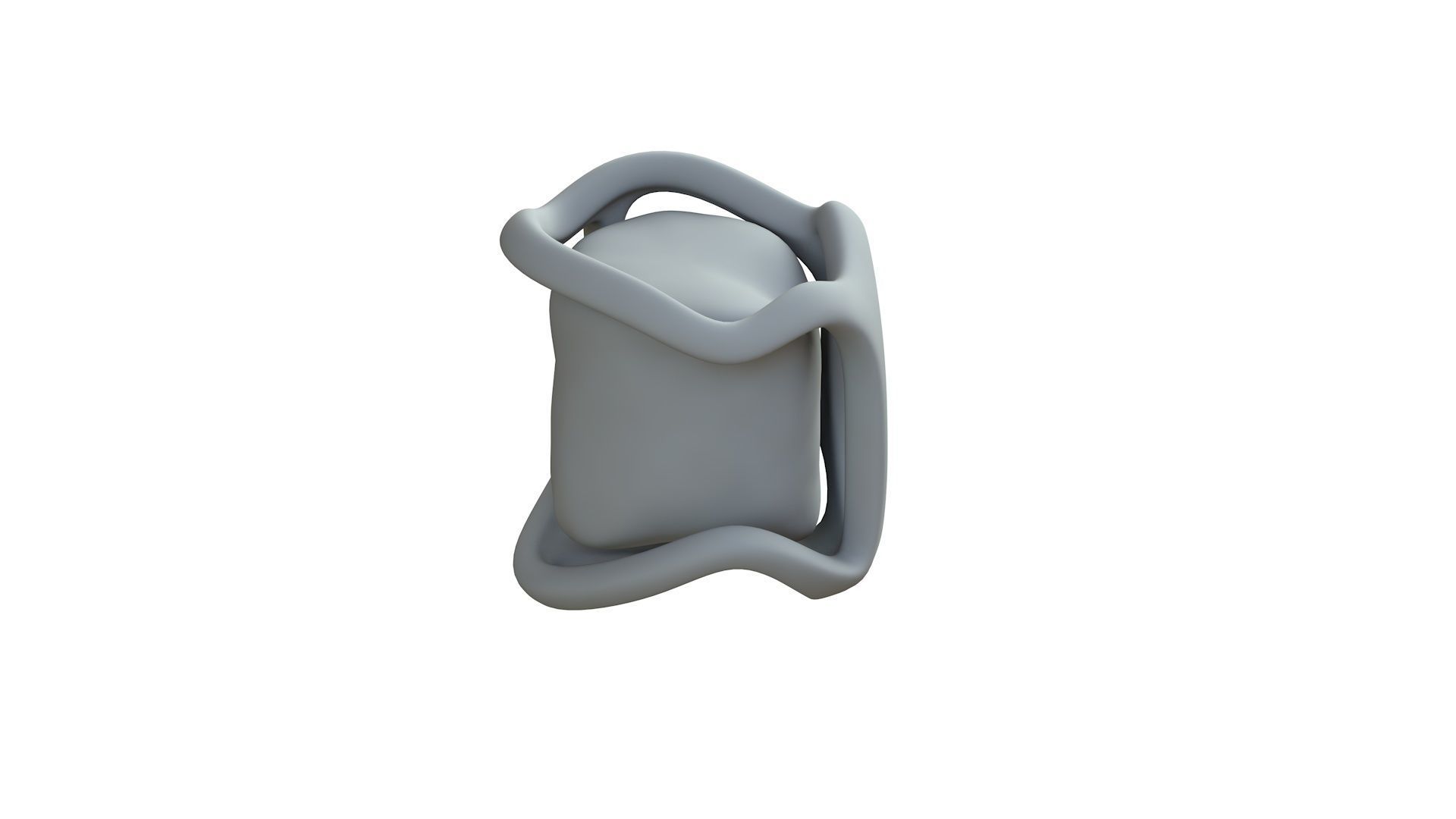 SciFi Shape Object Low Poly Low-poly 3D model_9