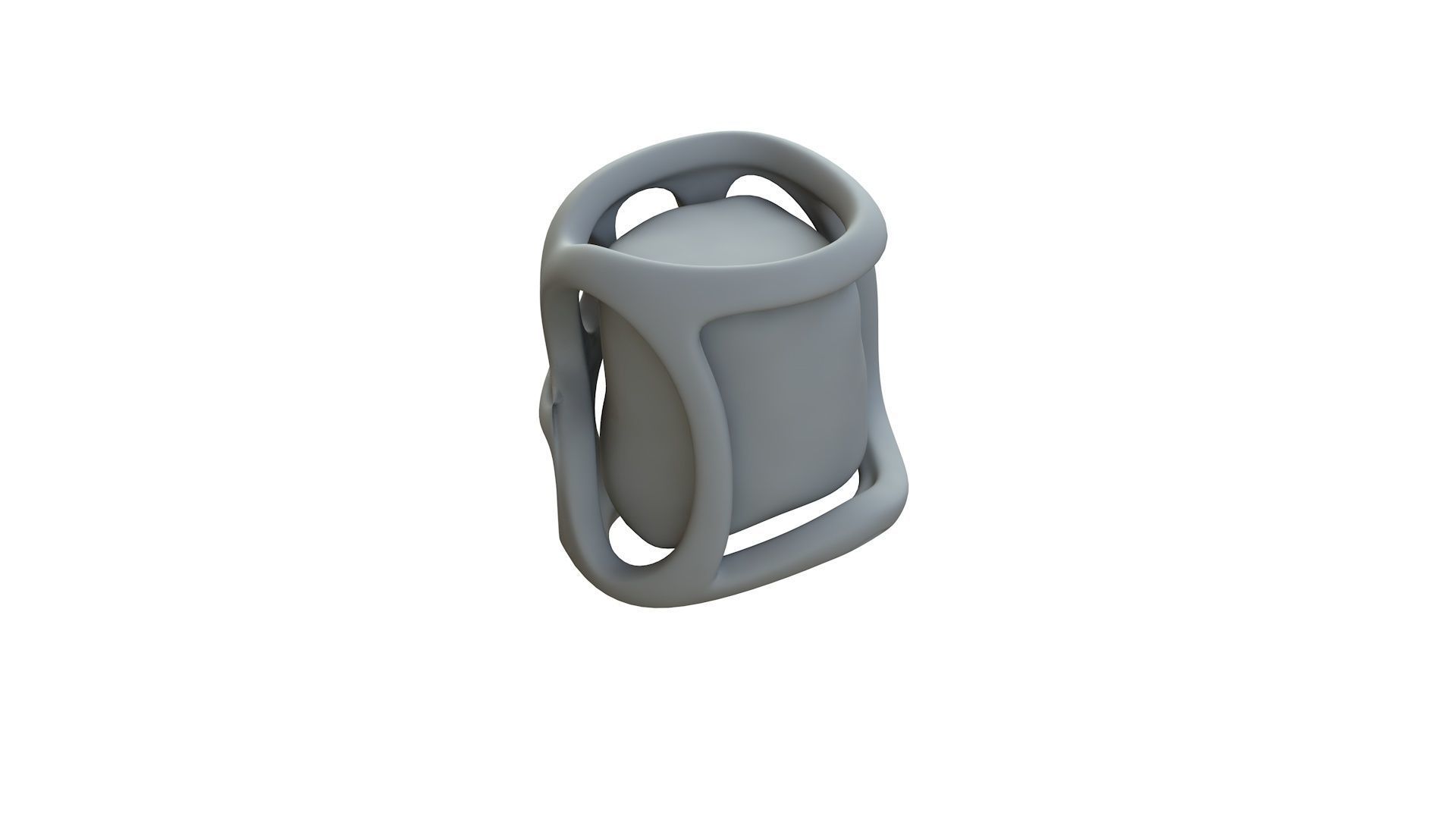 SciFi Shape Object Low Poly Low-poly 3D model_12