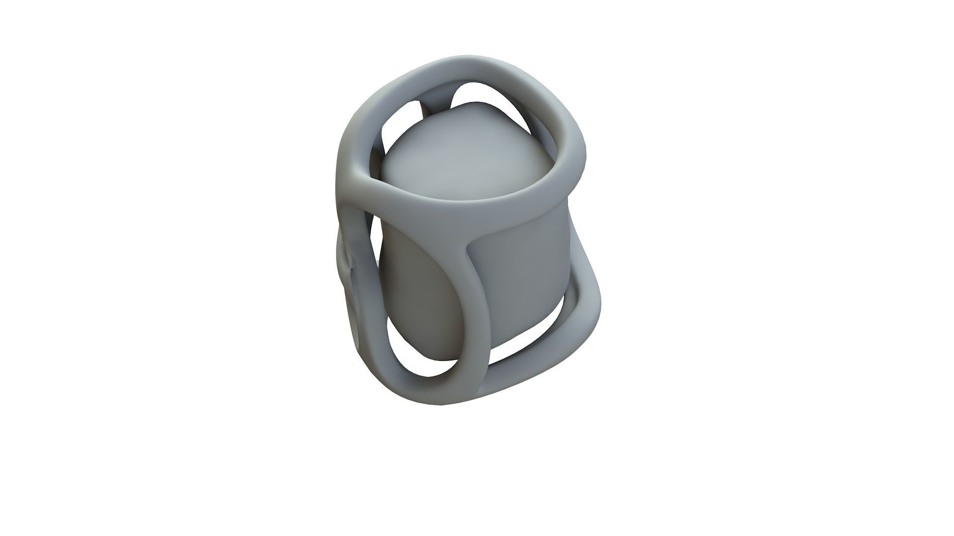 SciFi Shape Object Low Poly Low-poly 3D model_14