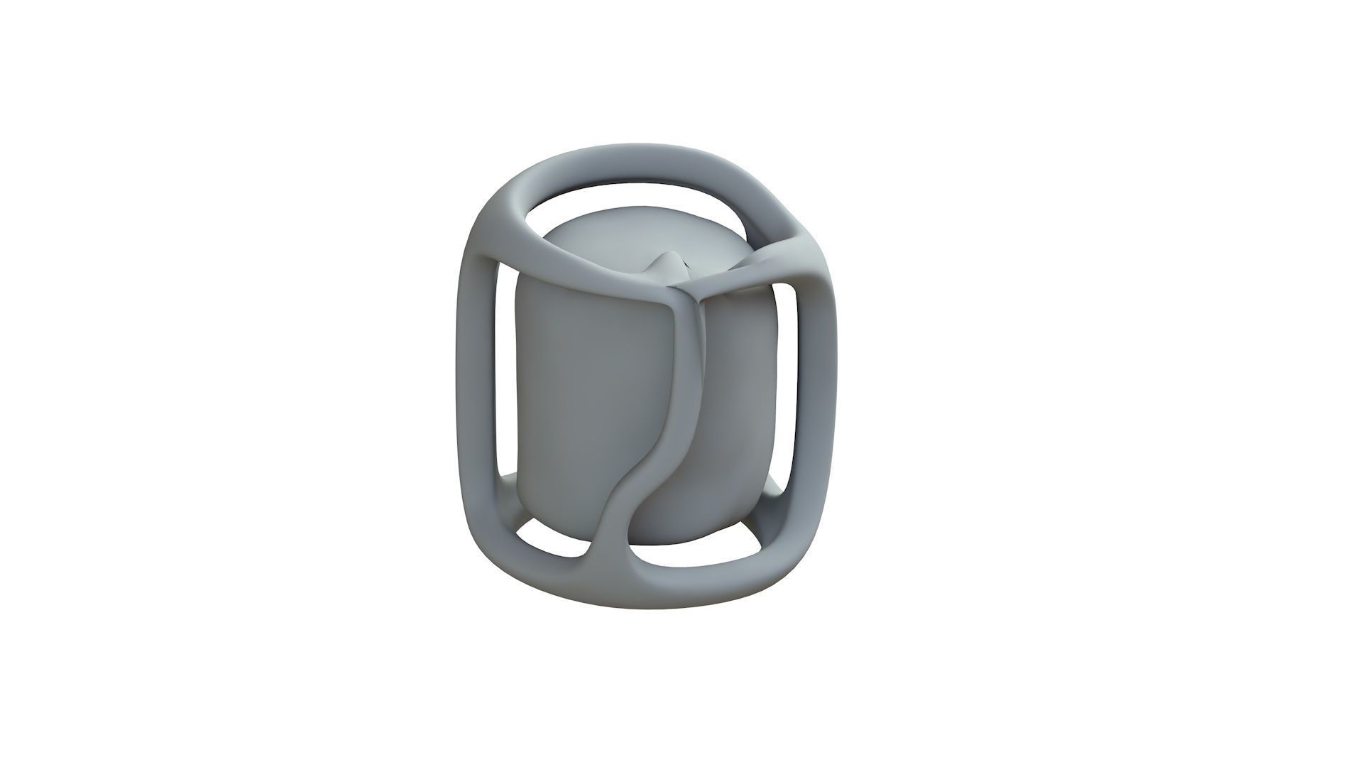 SciFi Shape Object Low Poly 58 Low-poly 3D model_9