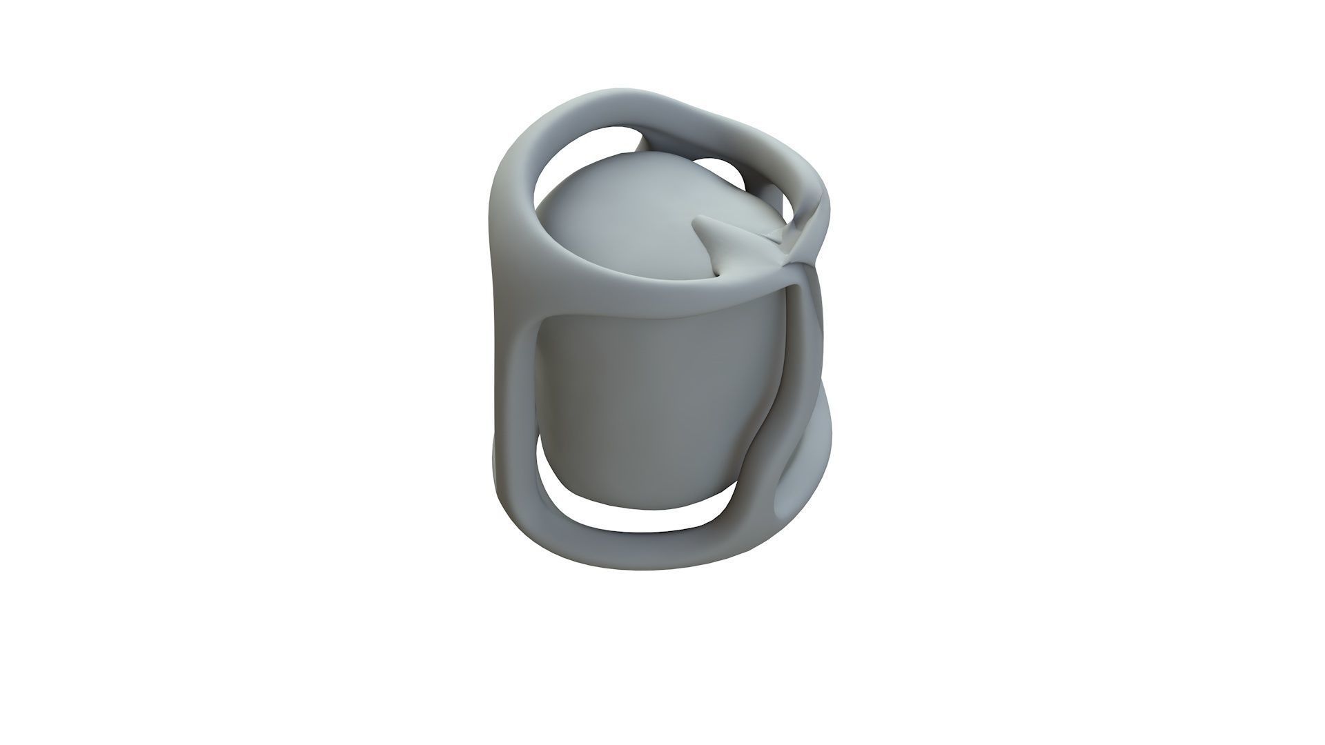 SciFi Shape Object Low Poly 58 Low-poly 3D model_14