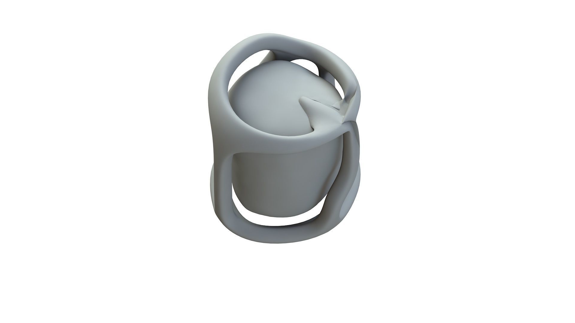 SciFi Shape Object Low Poly 58 Low-poly 3D model_16