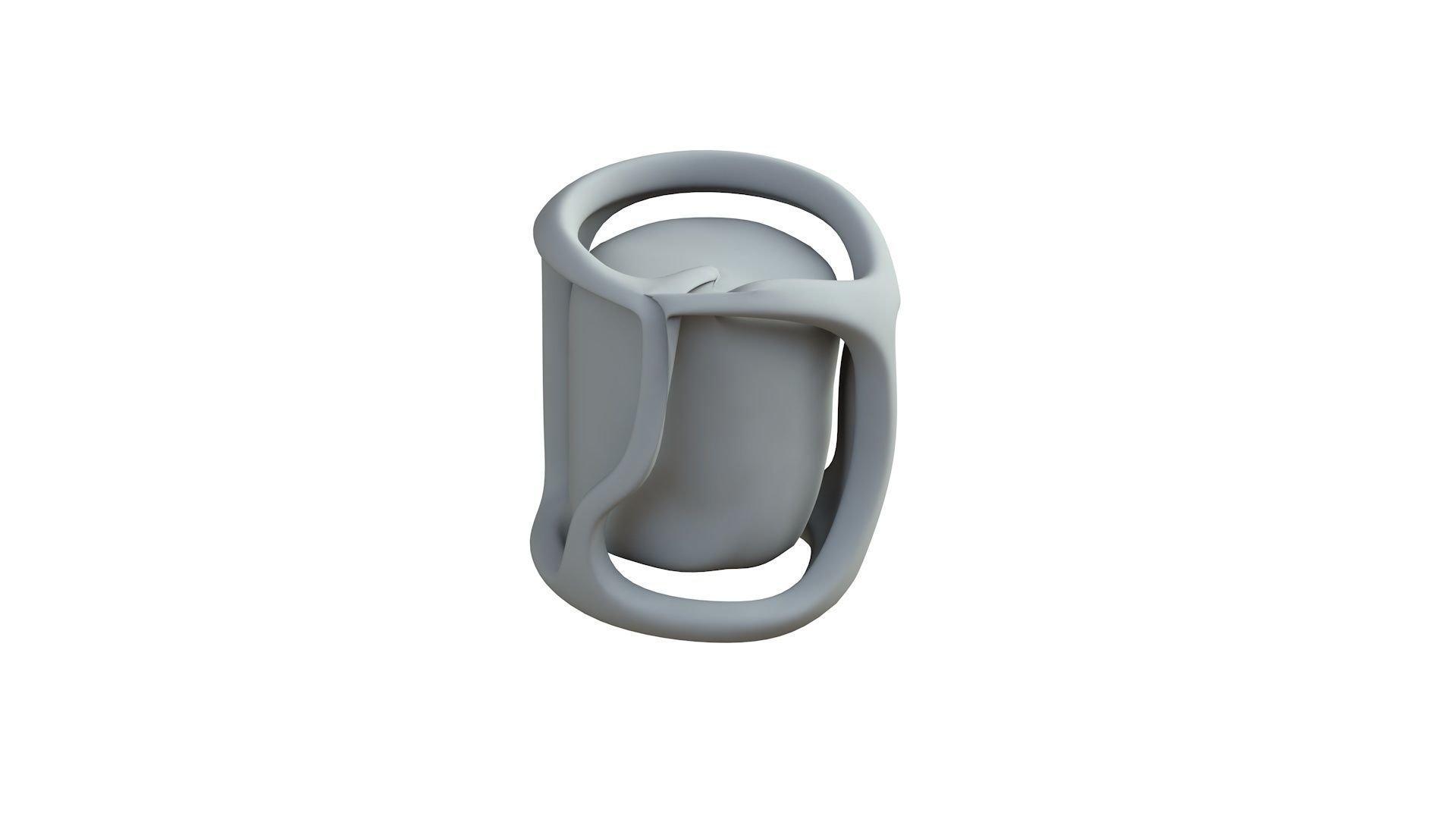 SciFi Shape Object Low Poly 58 Low-poly 3D model_7