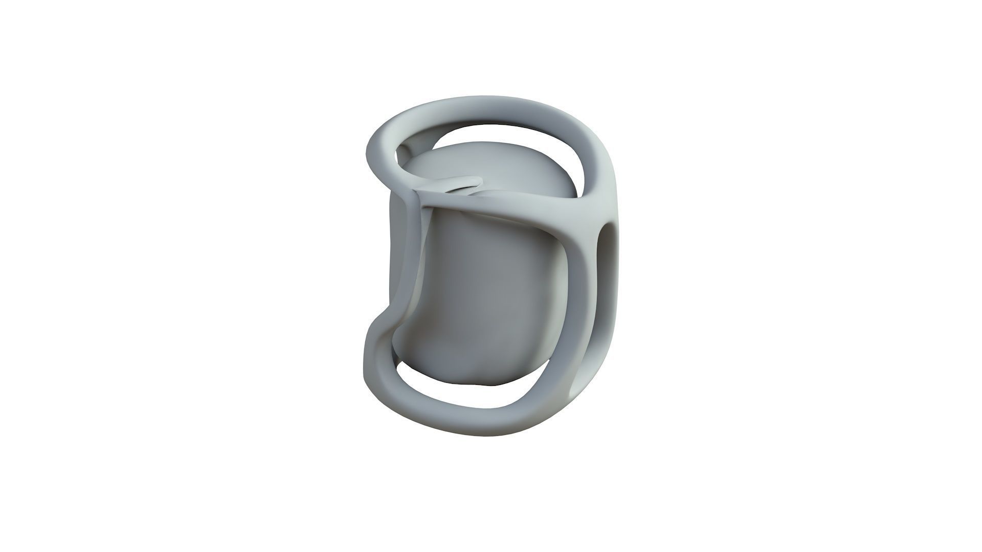 SciFi Shape Object Low Poly 58 Low-poly 3D model_6