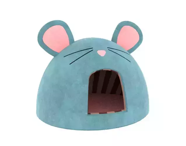 Mouse Meow Hut Cat Hut Cat Tent Lightblue