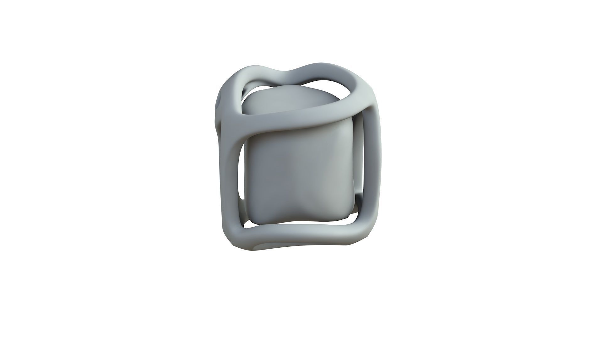 SciFi Shape Object Low Poly Low-poly 3D model_6