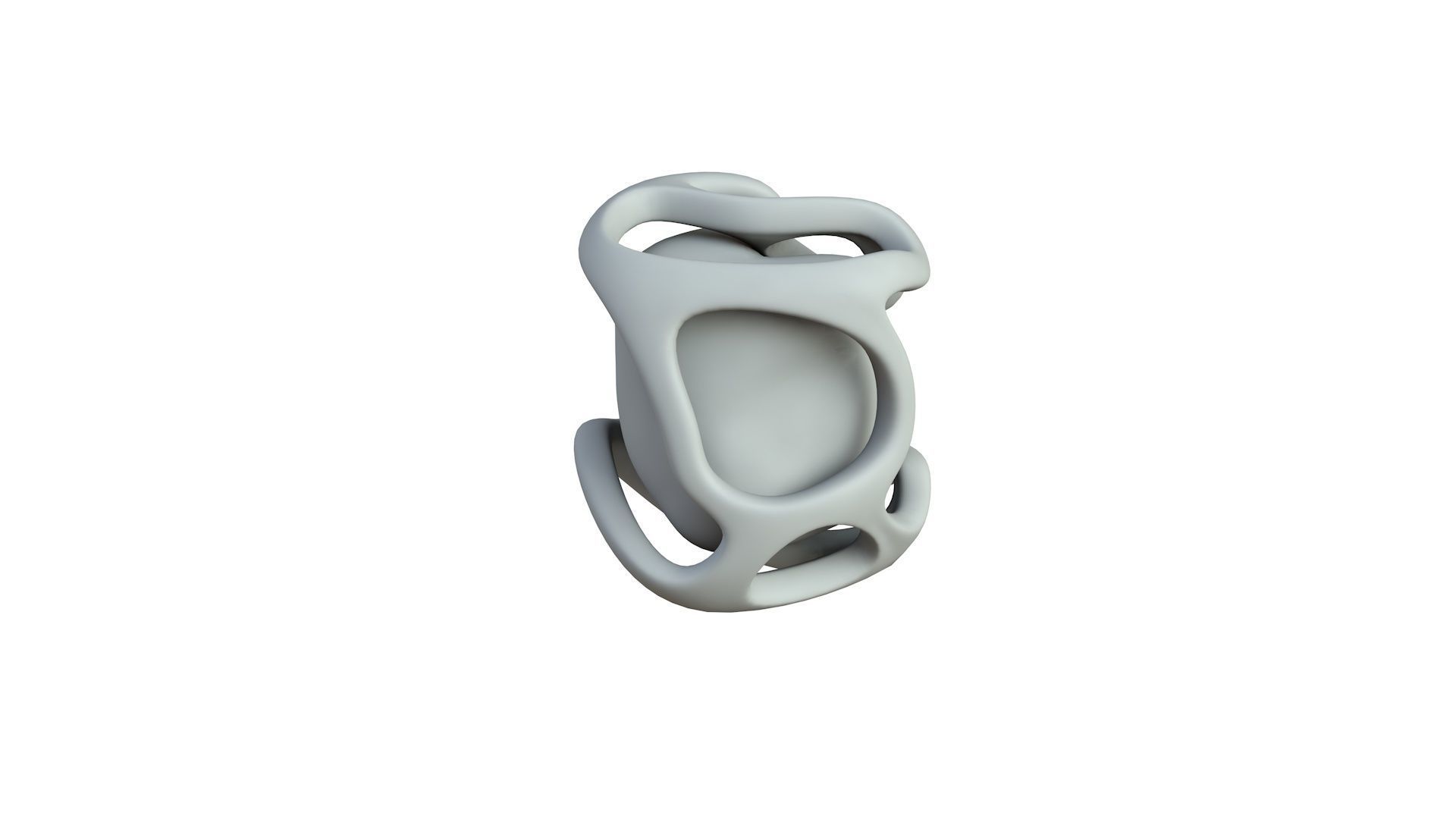 SciFi Shape Object Low Poly Low-poly 3D model_4