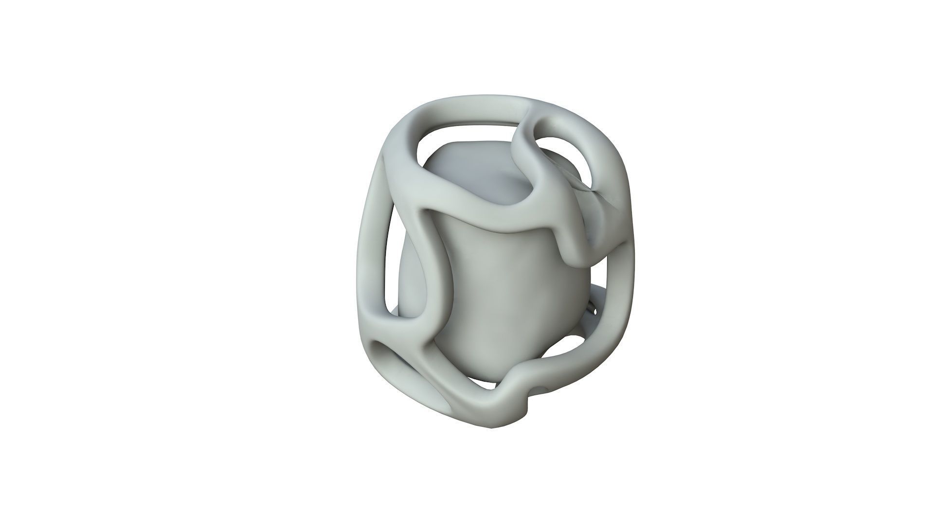 SciFi Shape Object Low Poly Low-poly 3D model_1