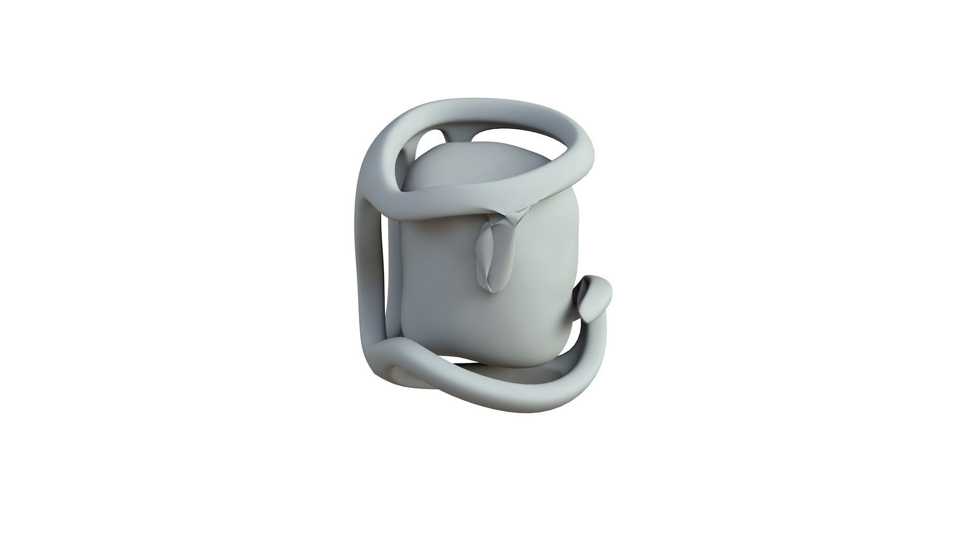 SciFi Shape Object Low Poly Low-poly 3D model_5