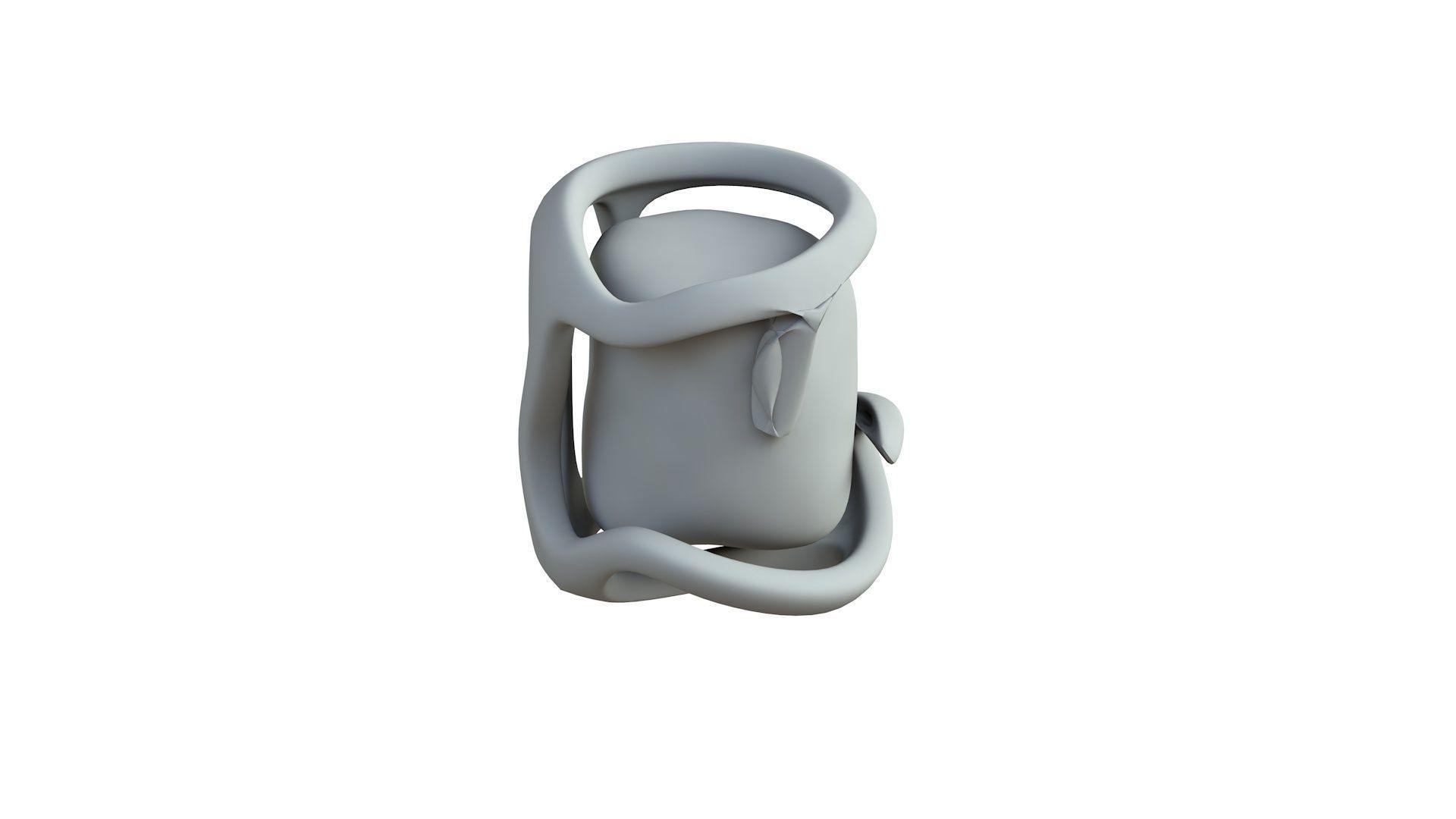 SciFi Shape Object Low Poly Low-poly 3D model_6