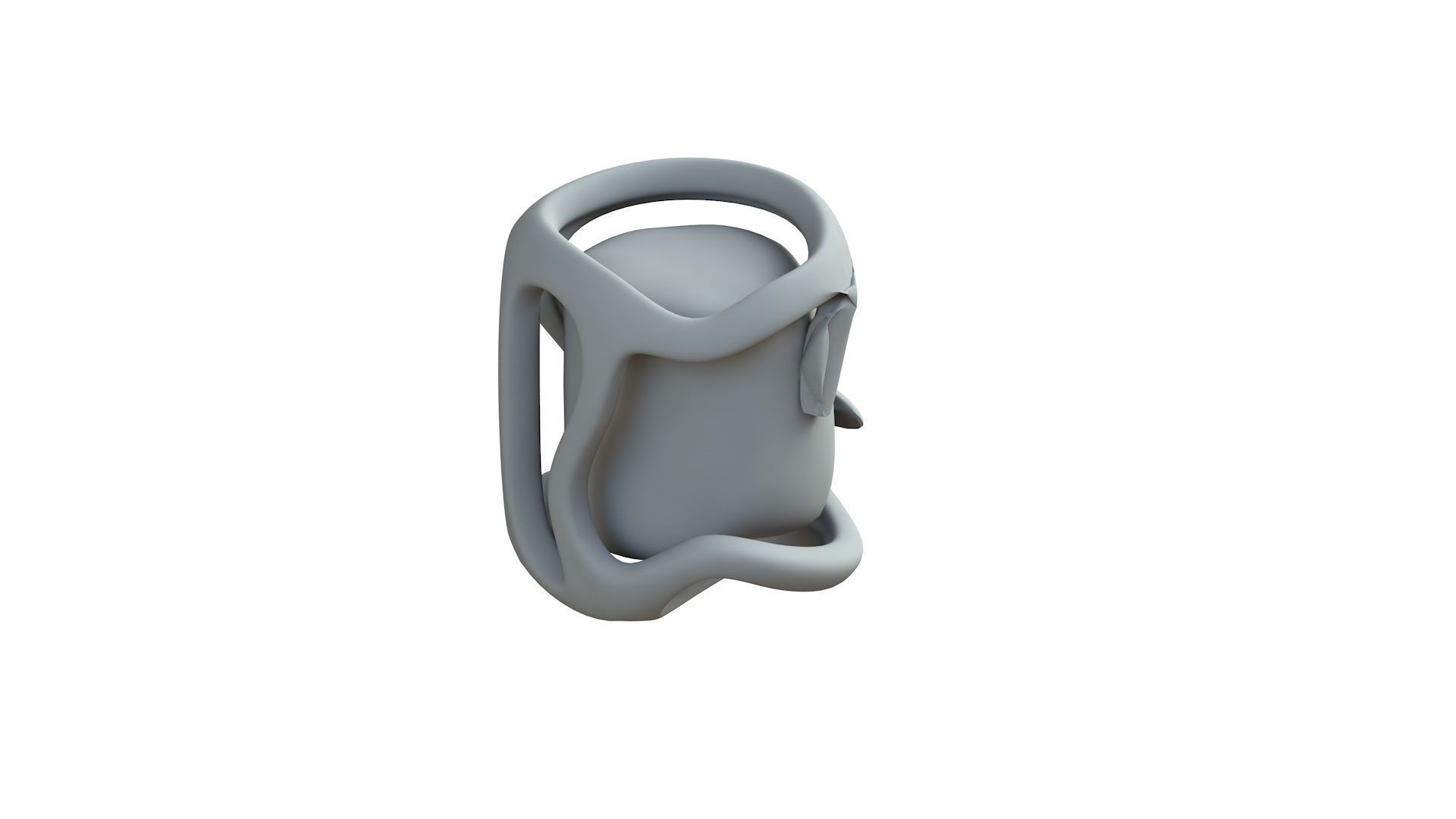 SciFi Shape Object Low Poly Low-poly 3D model_8