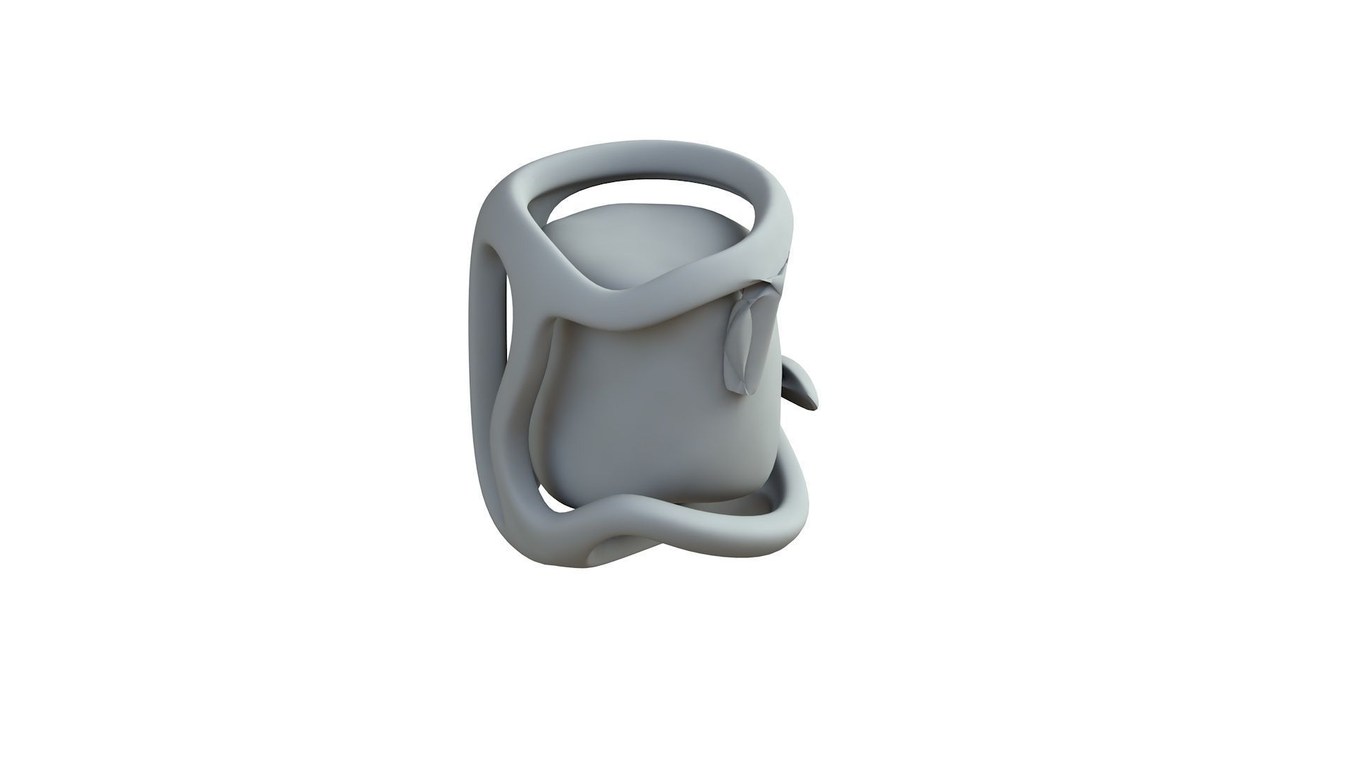 SciFi Shape Object Low Poly Low-poly 3D model_7