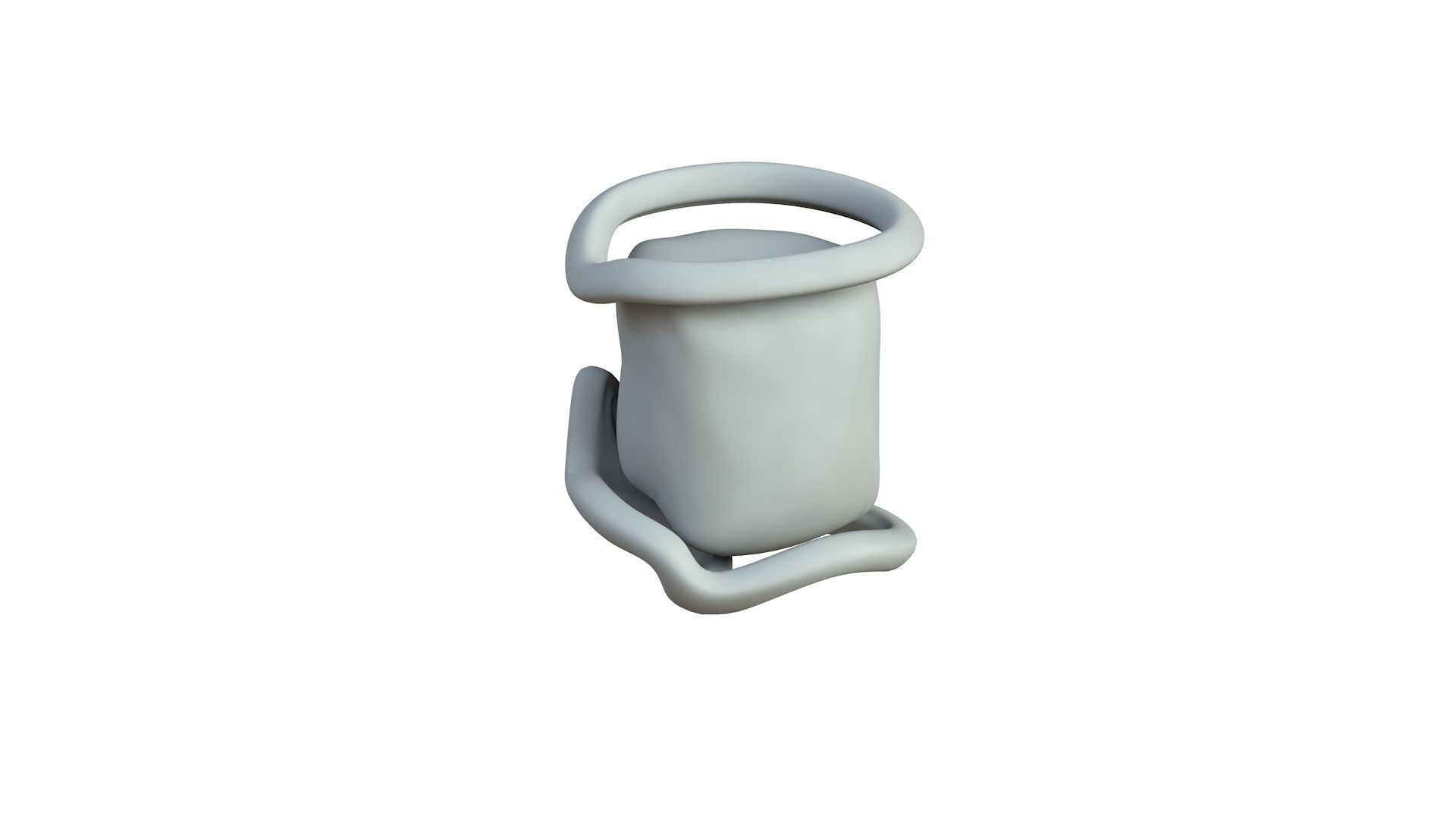 SciFi Shape Object Low Poly Low-poly 3D model_4