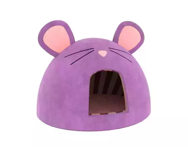 Mouse Meow Hut Cat Hut Cat Tent Pink