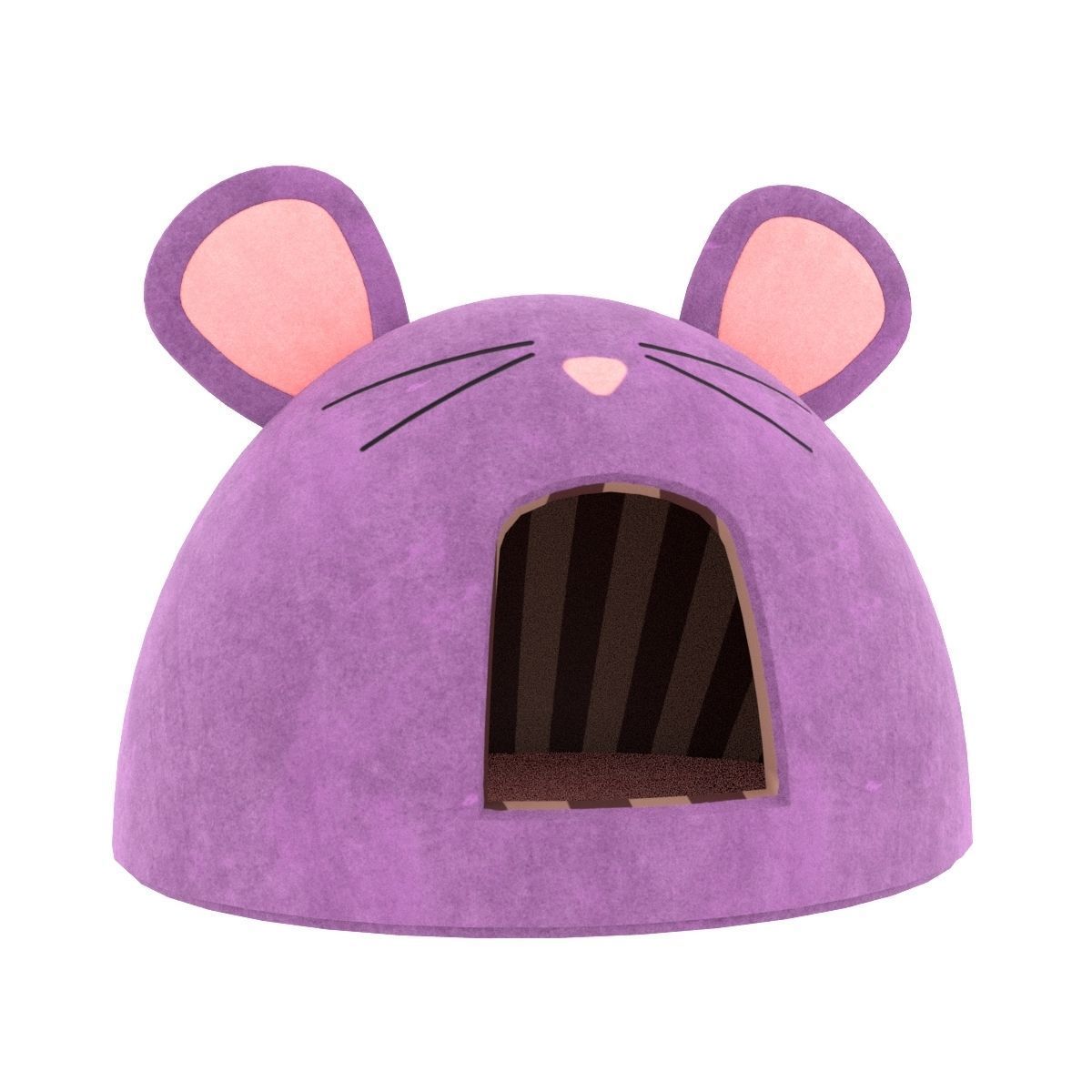 Mouse Meow Hut Cat Hut Cat Tent Pink 3D model_22