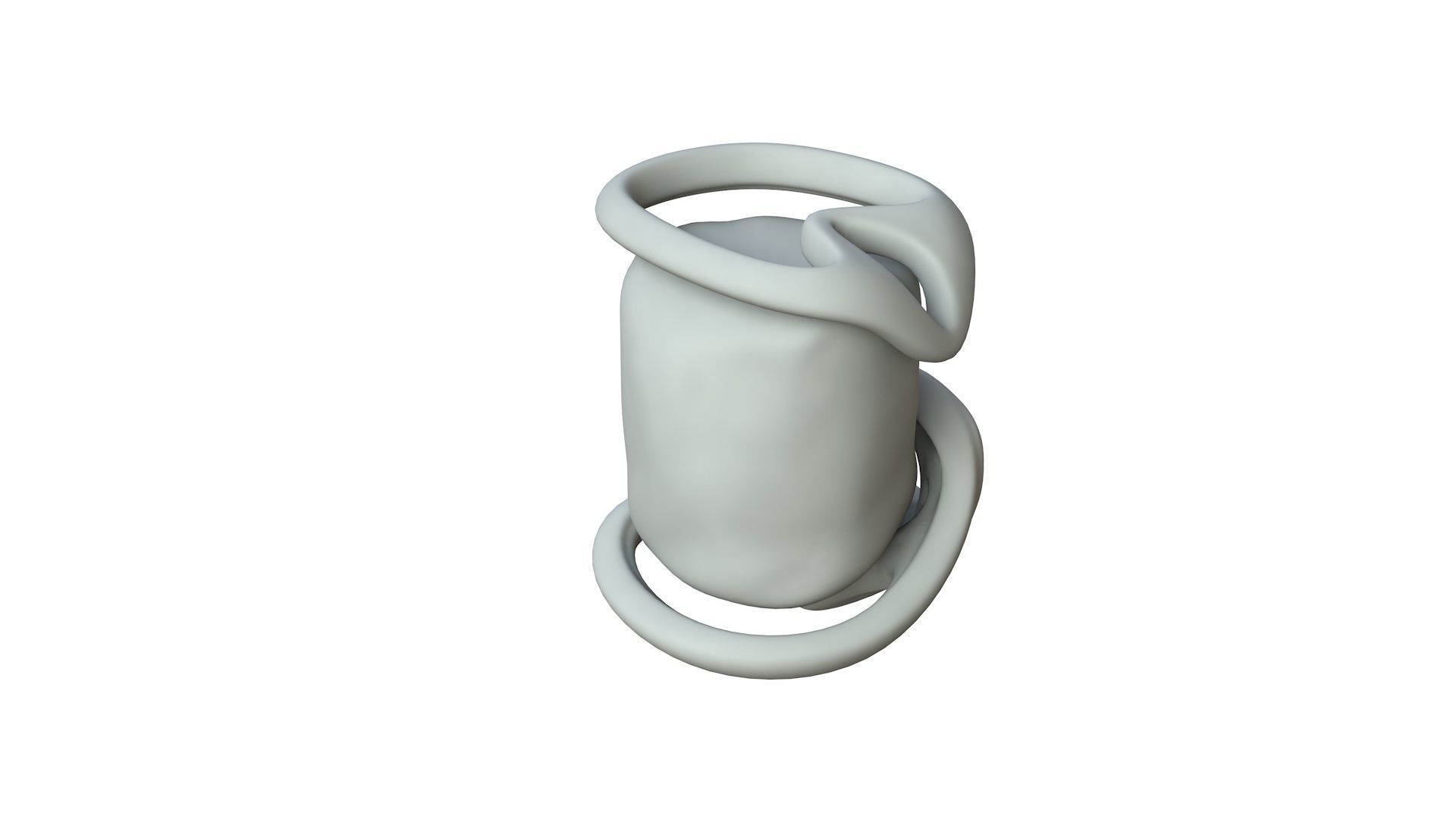 SciFi Shape Object Low Poly Low-poly 3D model_1